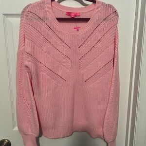 Xlarge brand new with tags Conch Shell Pink Bristow Sweater from Lilly Pulitzer